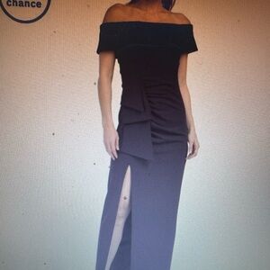 NWT Elegant Black Off-Shoulder Dress